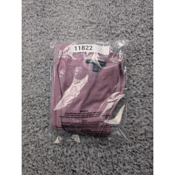 Banana Republic Sweater Women Extra Small Purple Preppy Silk Casual Cardigan - Picture 7 of 7